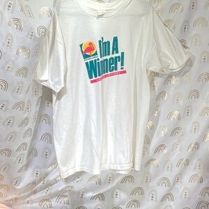 White Graphic Men's Tee - I'm A Winner
